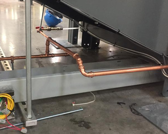 we install copper press fittings
